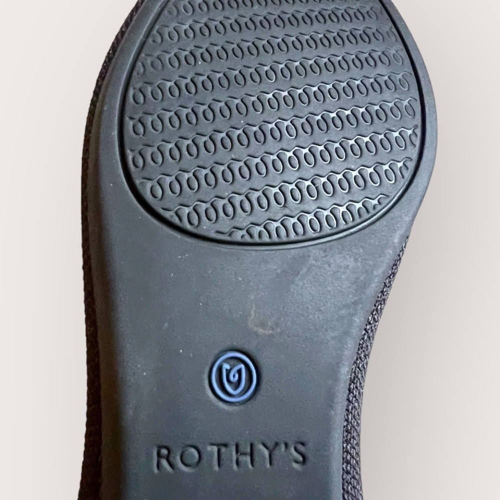Rothy’s Rare Retired Python The Point Flats Black… - image 7